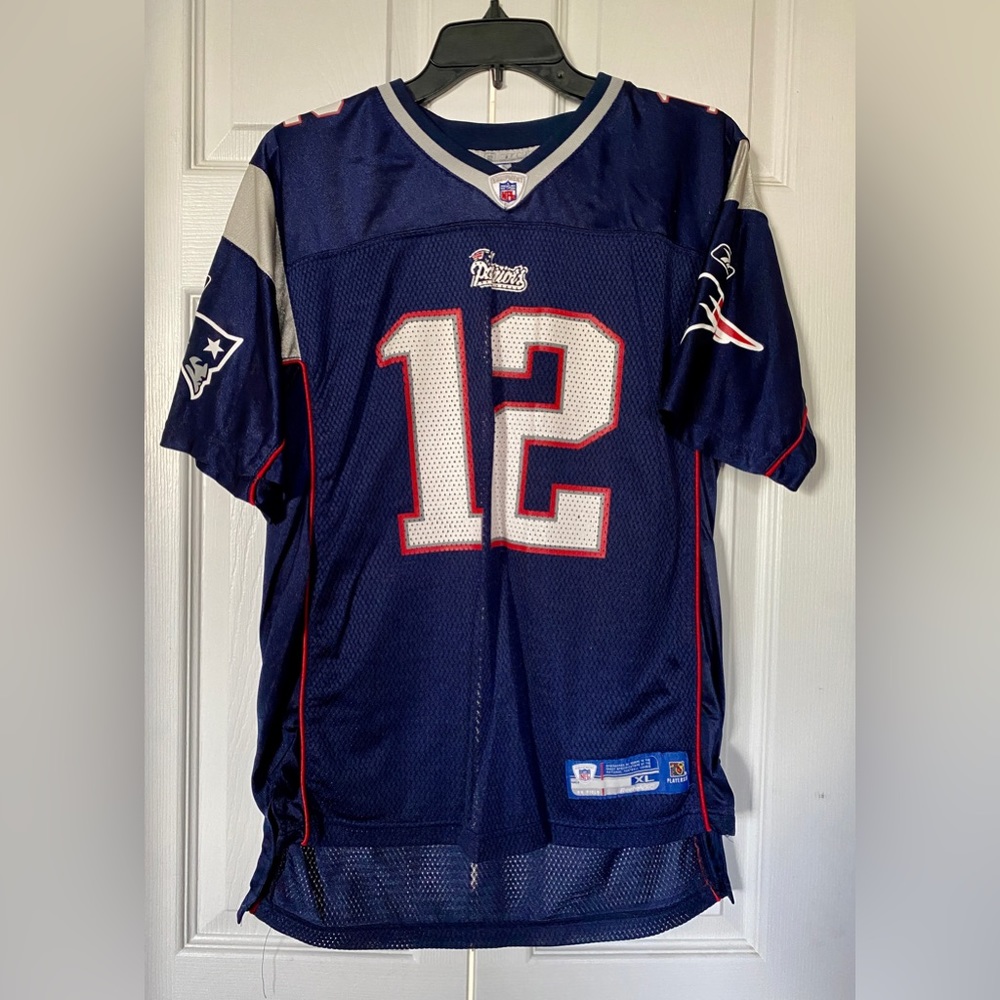 Reebok NFL Patriot’s Tom Brady #12 Jersey Boy’s XL